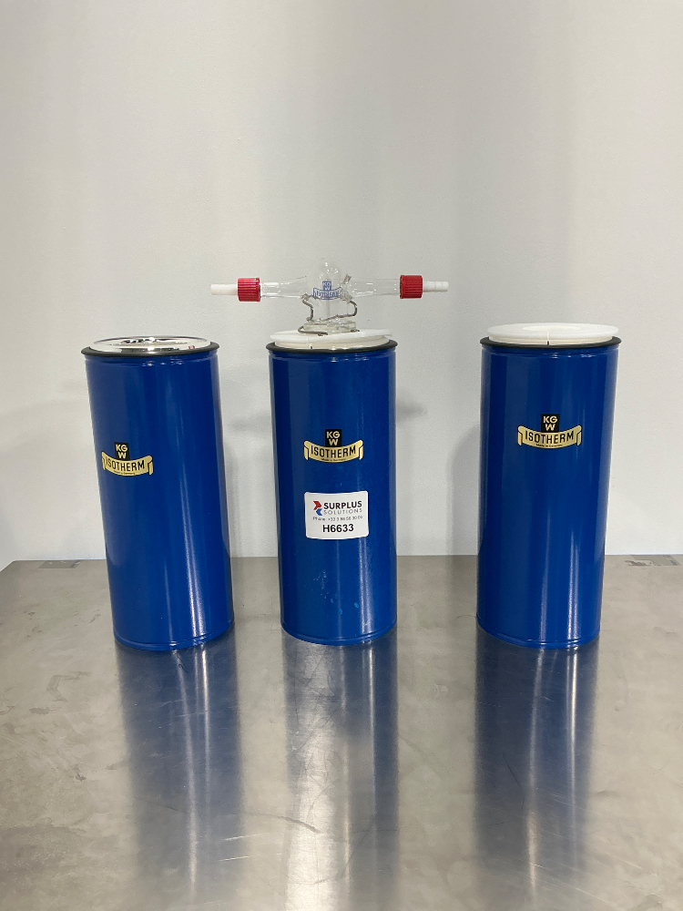 Image of KGW Isotherm Set of 3 Cylindrical insulated Dewar flasks